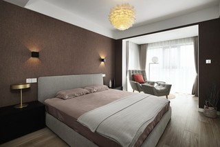 现代高级质感卧室装修效果图