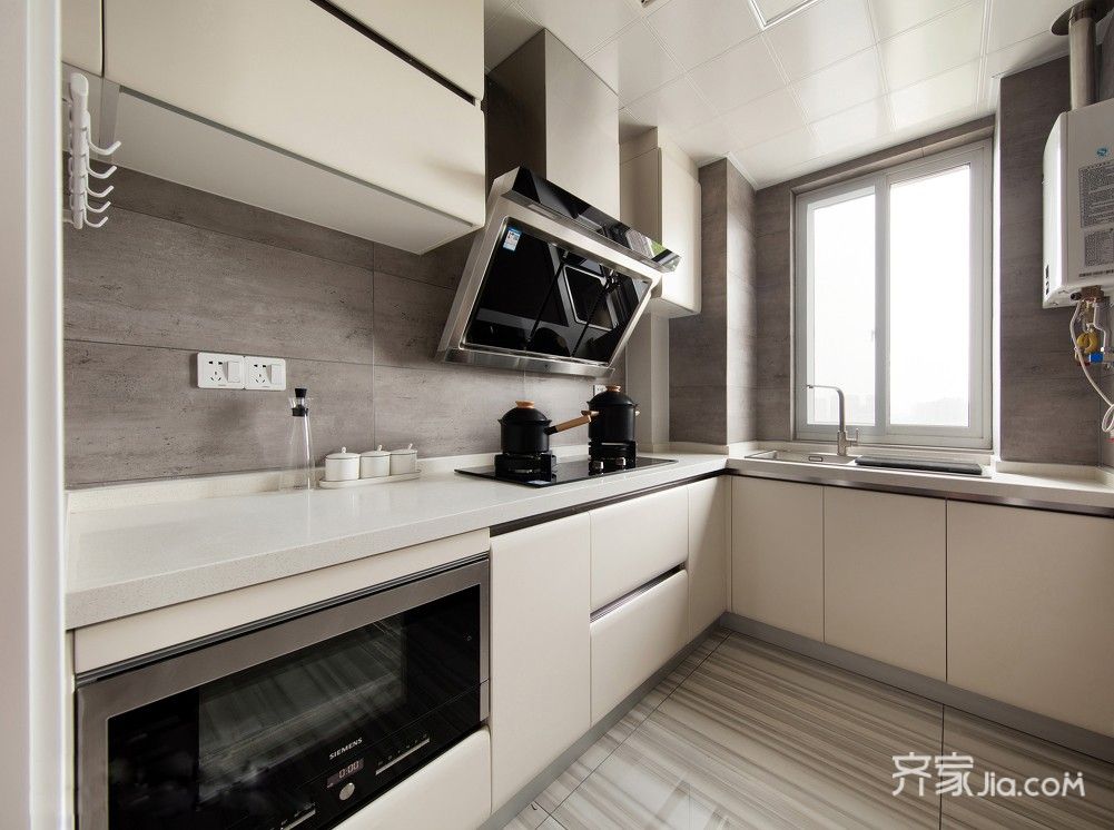 70m²现代简约厨房装修效果图