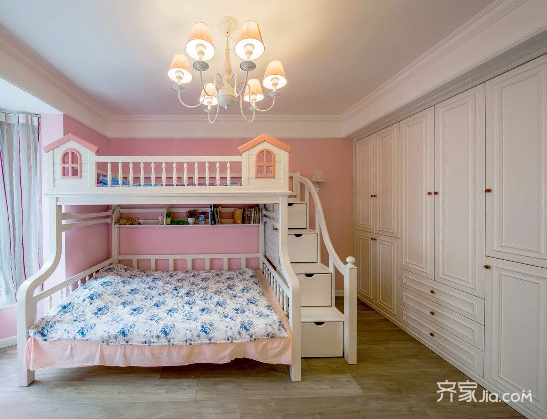温柔趣意儿童房，让二胎家庭没烦恼 - 觅之物设计效果图 - 每平每屋·设计家