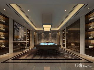 中式风格别墅桌球室设计效果图
