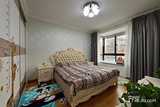 127平欧式风格三居卧室装修搭配图