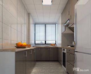125平现代中式三居厨房装修效果图
