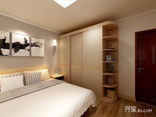 92平现代简约二居卧室装修设计图