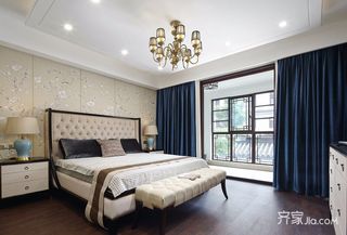 现代中式风格别墅卧室装修搭配图
