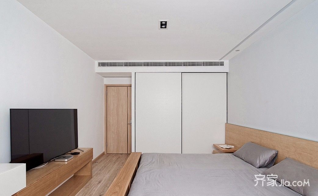 110平日式风格二居卧室装修搭配图