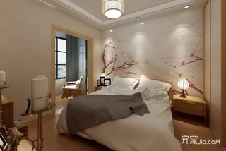 110平米日式风格卧室装修效果图