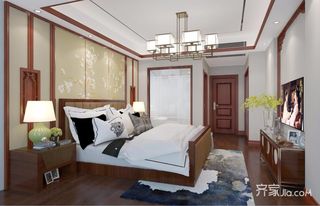 大户型中式风格四房卧室装修效果图