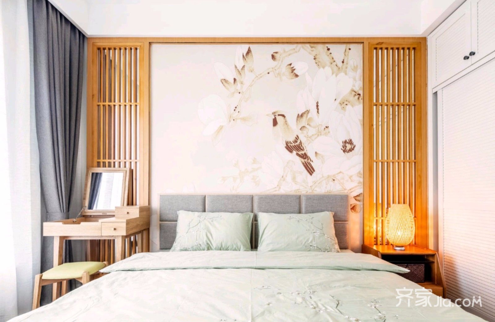 日式风格二居卧室装修设计效果图