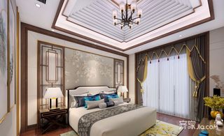 300平中式风格别墅卧室装修设计图