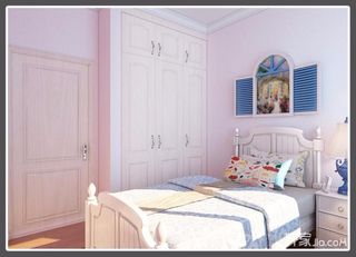 三居室地中海风格卧室装修效果图