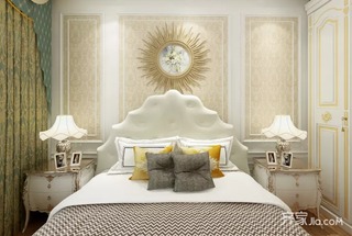 150平欧式风格四居装修床头背景墙效果图