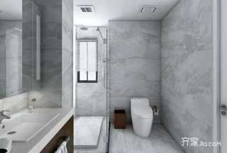 大户型复式简约装修淋浴房设计图
