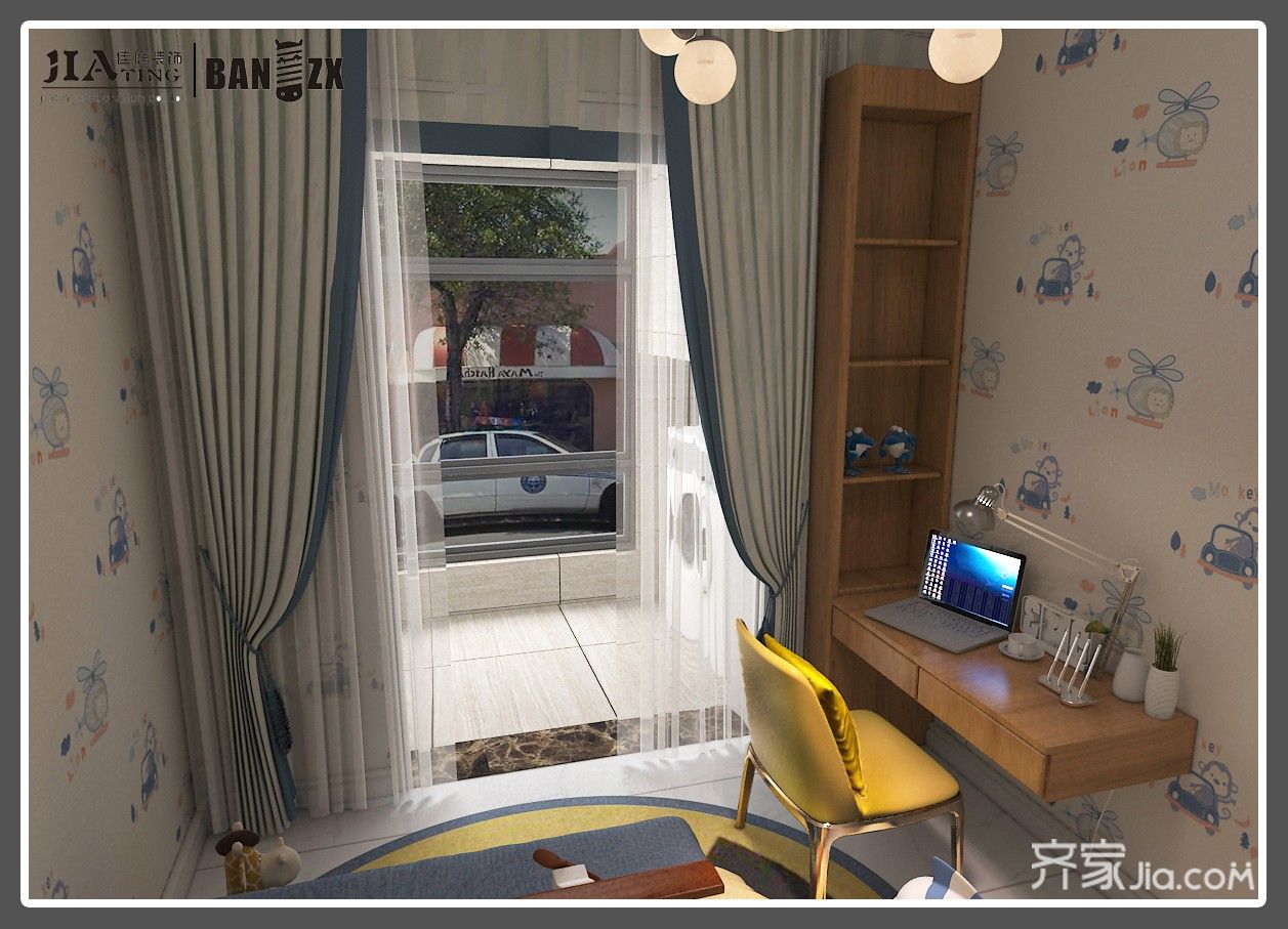 四居室新中式风格儿童房装修效果图