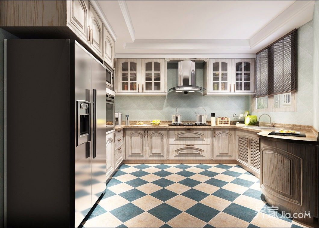 大户型欧式别墅厨房装修效果图
