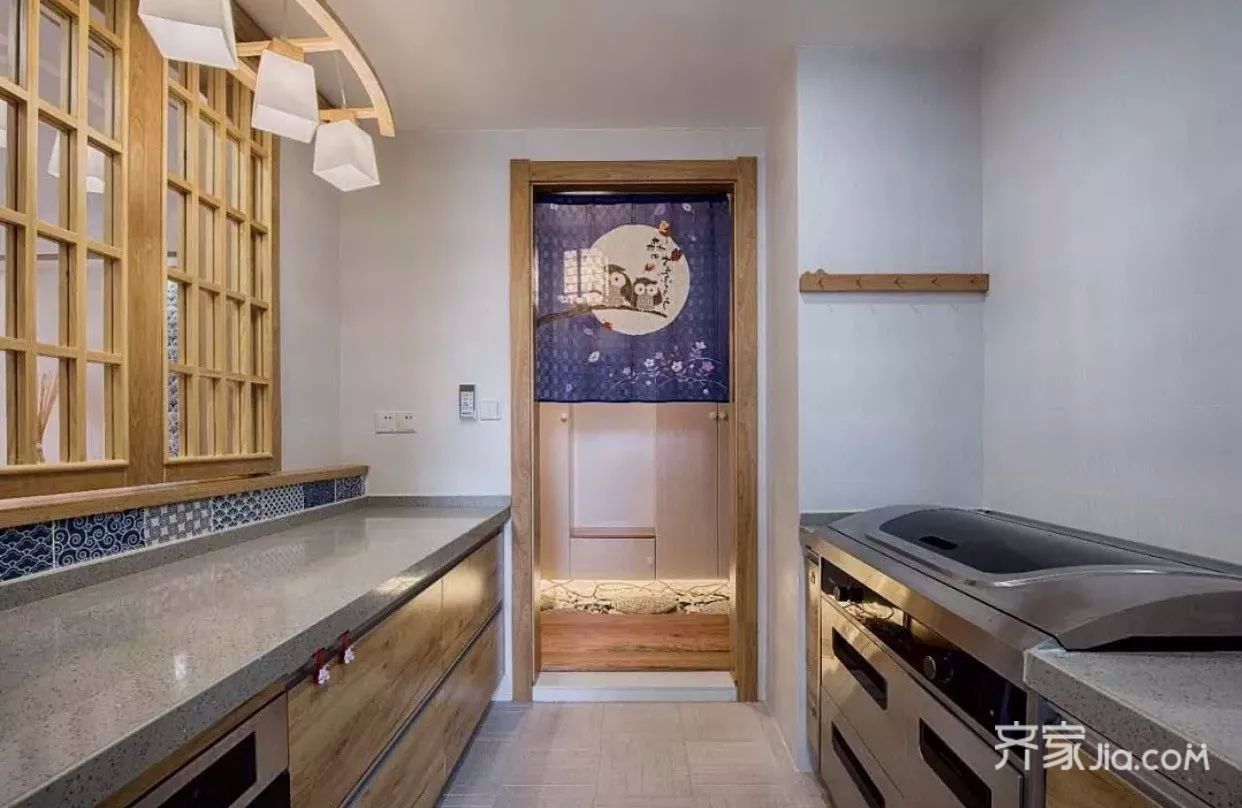 110平米日式风格装修厨房布局图
