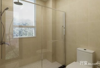 一居室新中式风格卫生间装修效果图