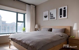 日式木质简约风二居装修卧室设计图