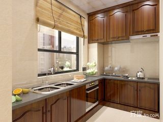 新中式风格四居厨房装修效果图