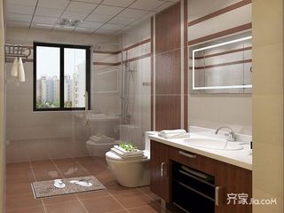 新中式风格四居卫生间装修效果图