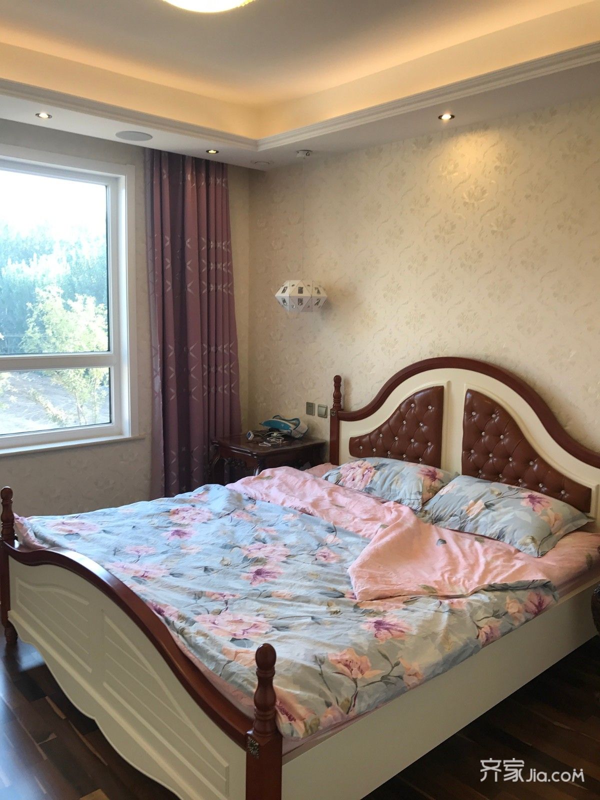 温莎郡126㎡三居欧式主卧室实拍图展示