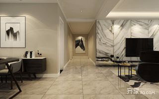 180平现代简约三居装修走廊设计图