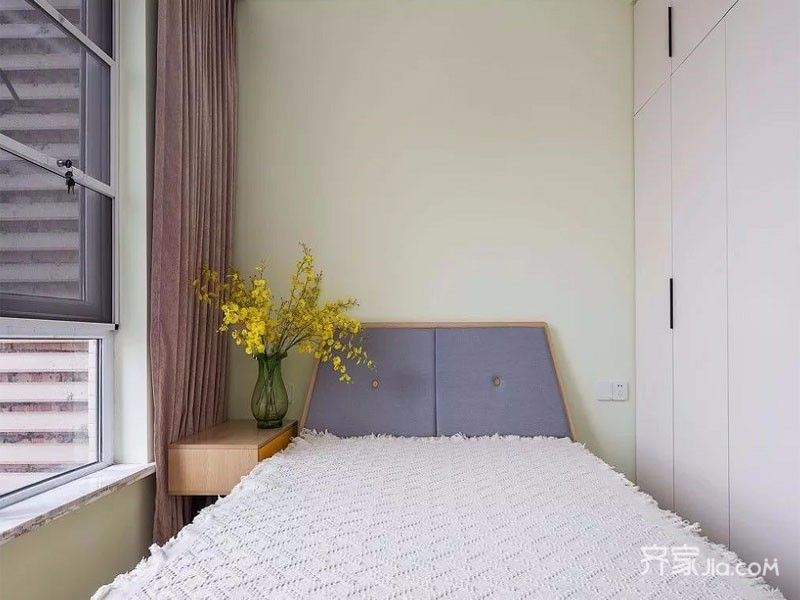 三居室装修,80平米装修,简约风格,卧室