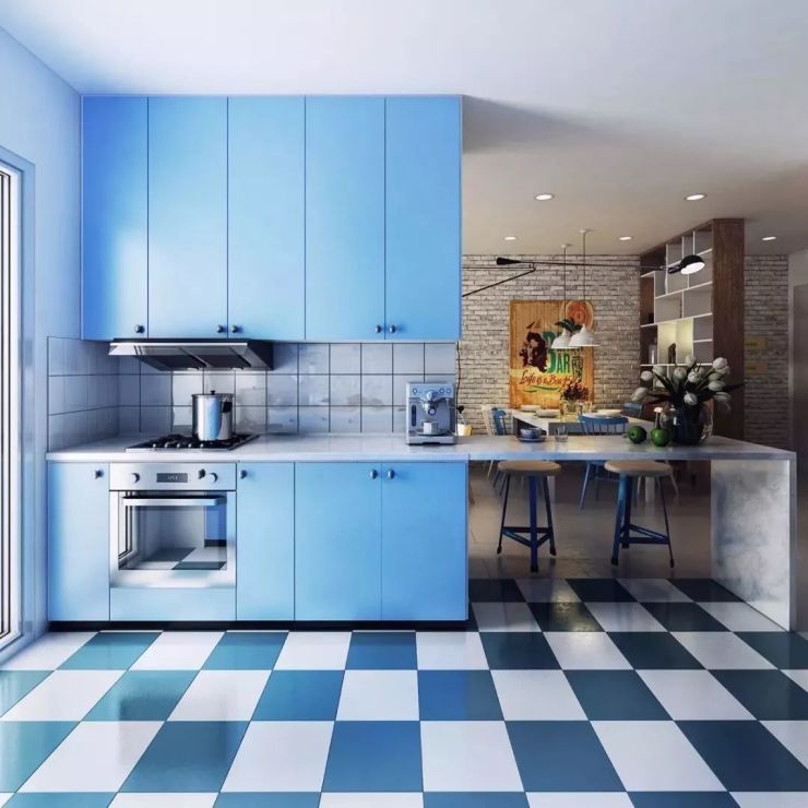蓝色厨房让你爱上烹饪
