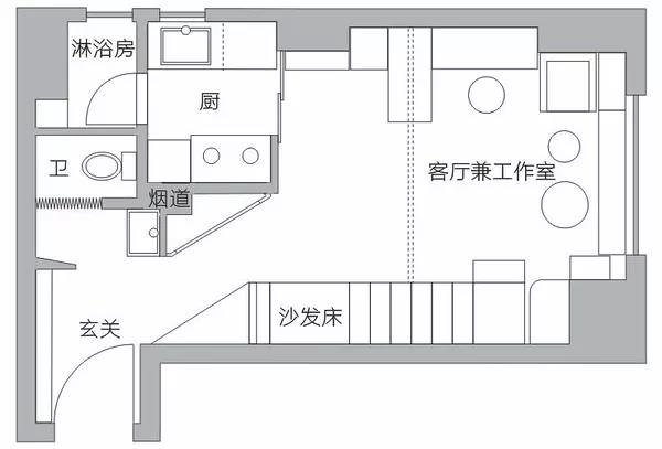 广州越秀装修致家装饰 <wbr>30m²Loft小公寓，一个空间被极致利用的好设计！