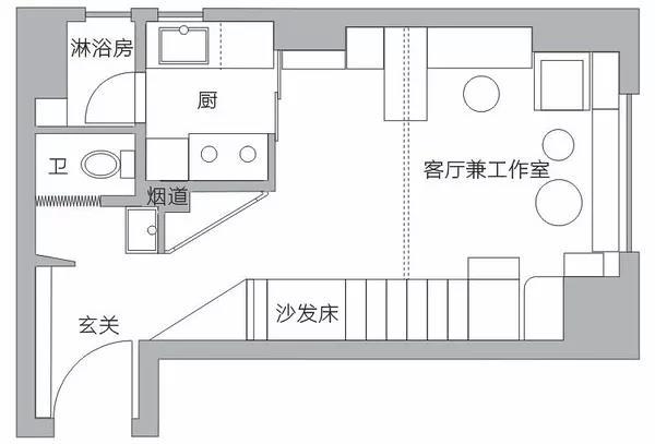 广州越秀装修致家装饰 <wbr>30m²Loft小公寓，一个空间被极致利用的好设计！