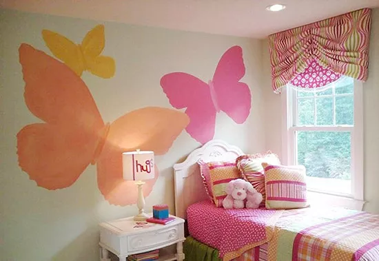  选一个儿童房手绘墙，让孩子的想象天马行空布吉小产权房南晶小区