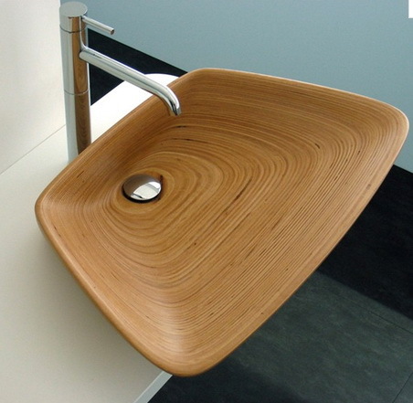 极具创意的木质盥洗槽 3930477