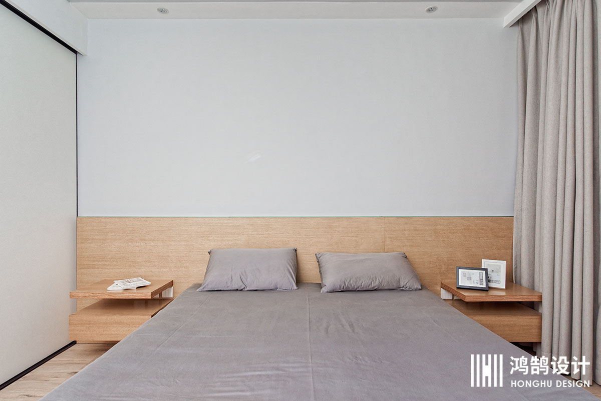 110㎡日式风格家床头背景墙设计