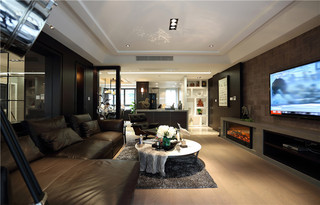 170平现代风格客厅装修设计效果图