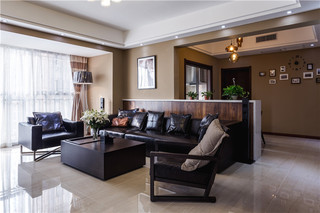 140平现代简约二居装修沙发设计图