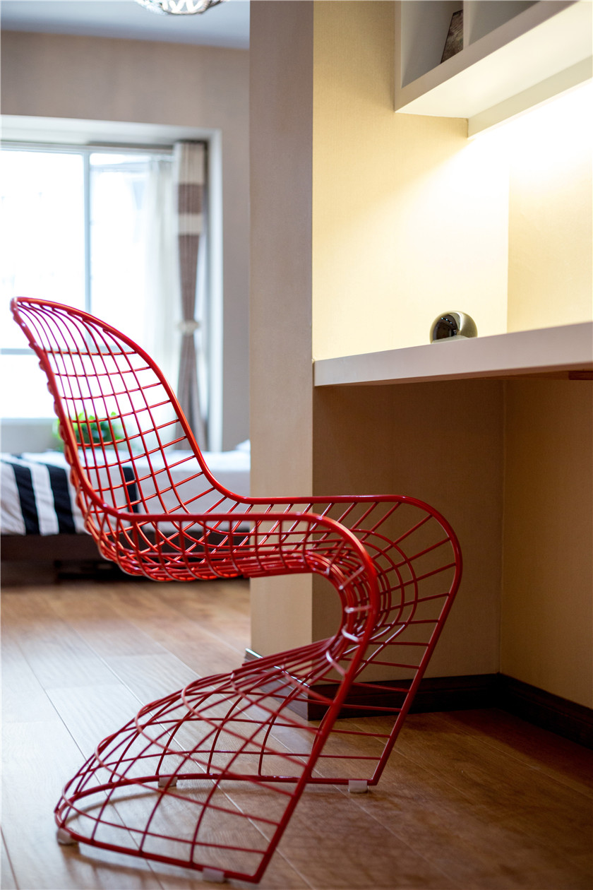140平现代简约二居装修网格椅设计图