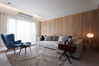 160平现代北欧三居沙发背景墙装修效果图