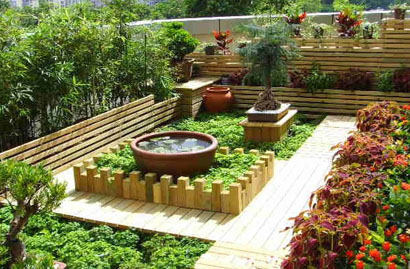 如何自制简单的楼顶花园