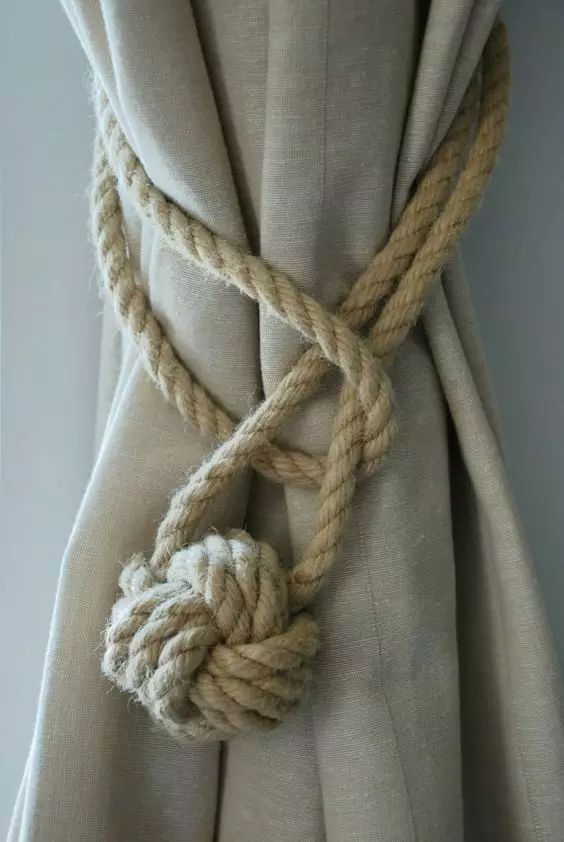 窗帘绳子打结方法图片