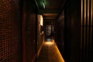 日式风料理店装修走廊设计