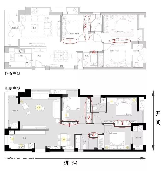 大白墙+不吊顶，头次见客厅把沙发半嵌入墙里，这设计我服！