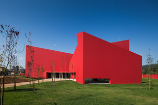 红色艺术中心外观设计效果图