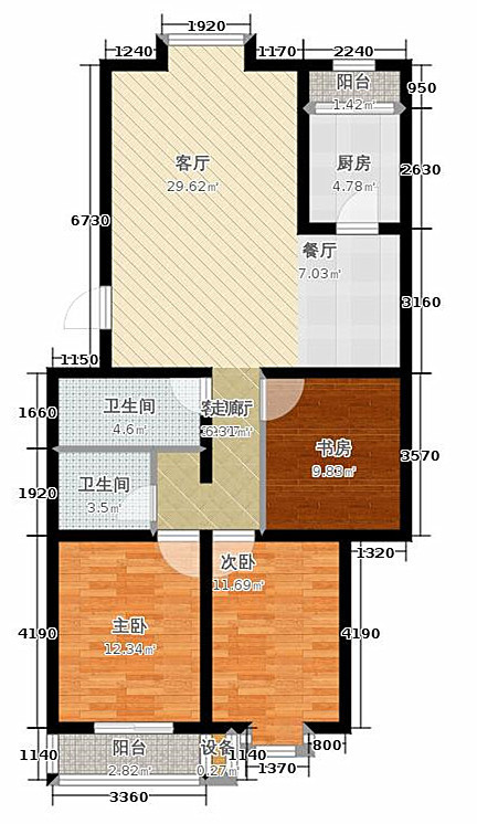 区区8万元，就把120平米的三居室装修拿下了，真是出乎意料！-蔚蓝花城装修