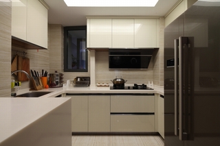 现代混搭风格三居厨房装修设计图