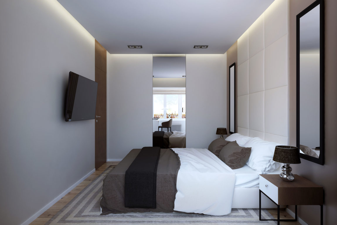 现代简约风公寓卧室装修效果图