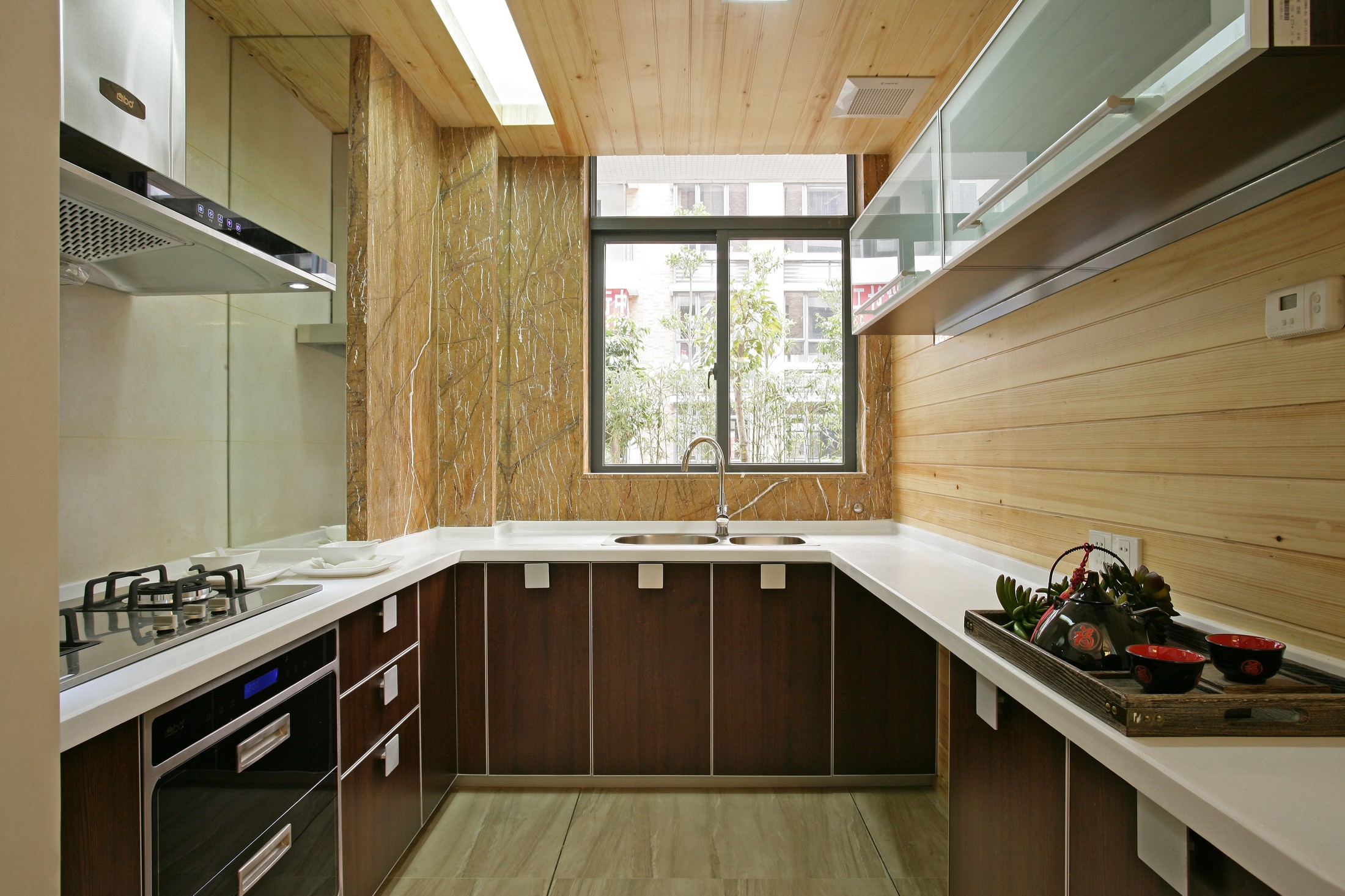 三居室中式风格厨房装修效果图