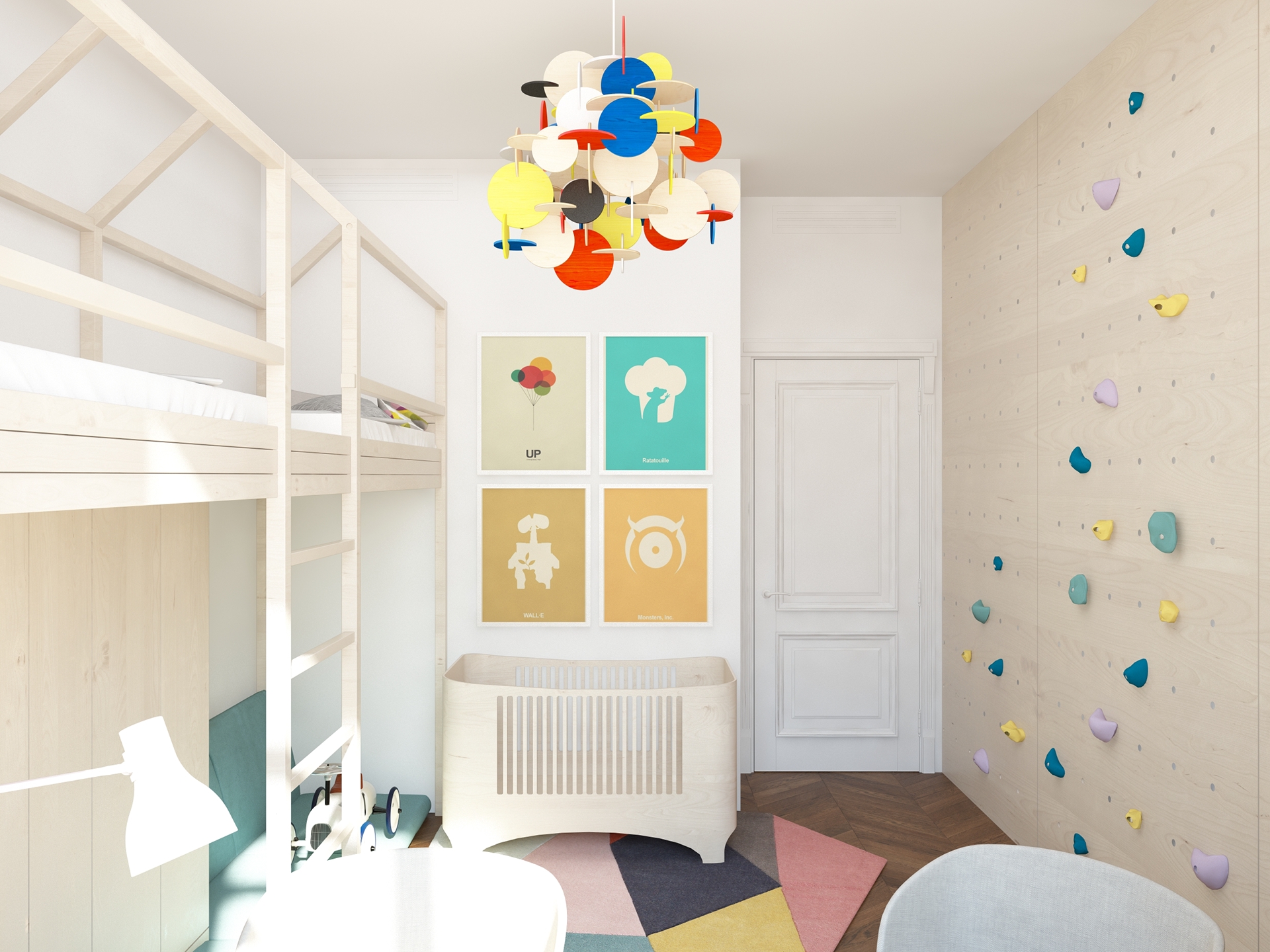 简约现代公寓儿童房装修效果图