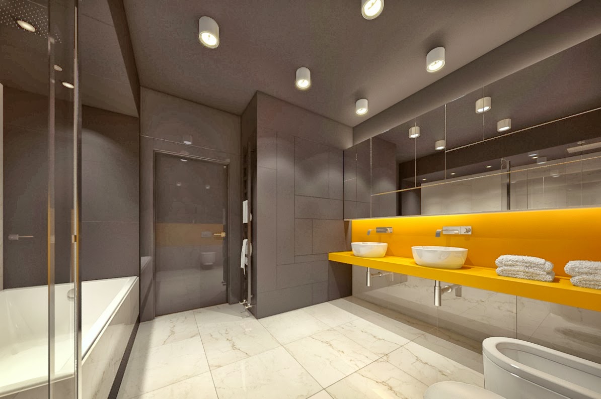 简约现代风格公寓卫生间装修效果图