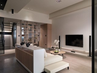 简约现代公寓客厅装修设计效果图