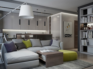 现代公寓装修沙发设计效果图
