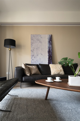 极简现代风格沙发背景墙装修效果图